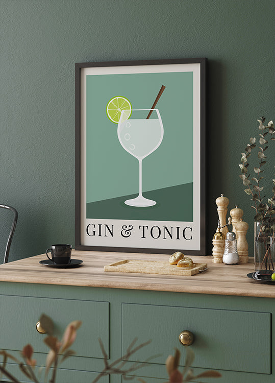 Gin y tónico Póster