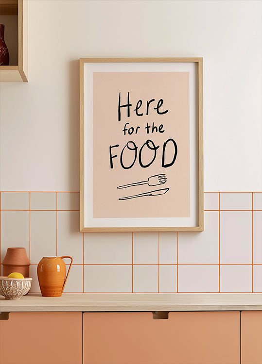 Aquí para el cartel de tipografía de alimentos.