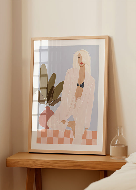 Demasiado vago para hacer yoga Póster