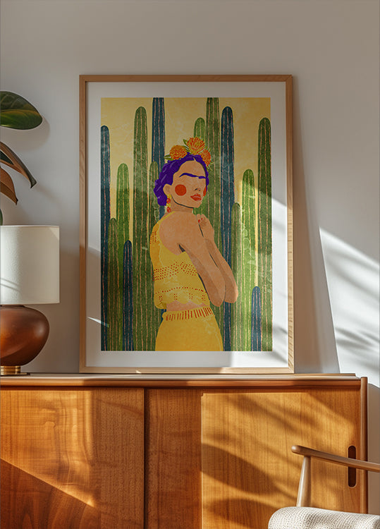 frida y cactus