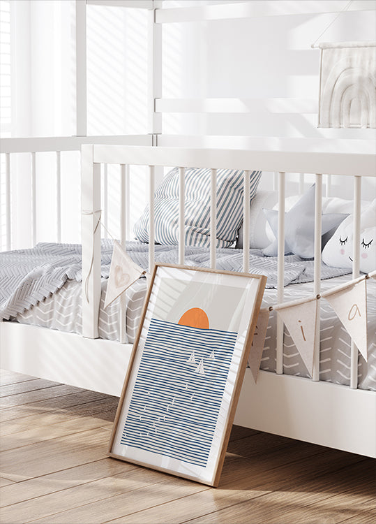 Tres velas blancas Póster