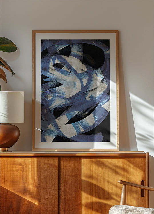 Pinceladas abstractas 128 Póster