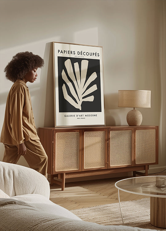 Hojas de silueta Póster