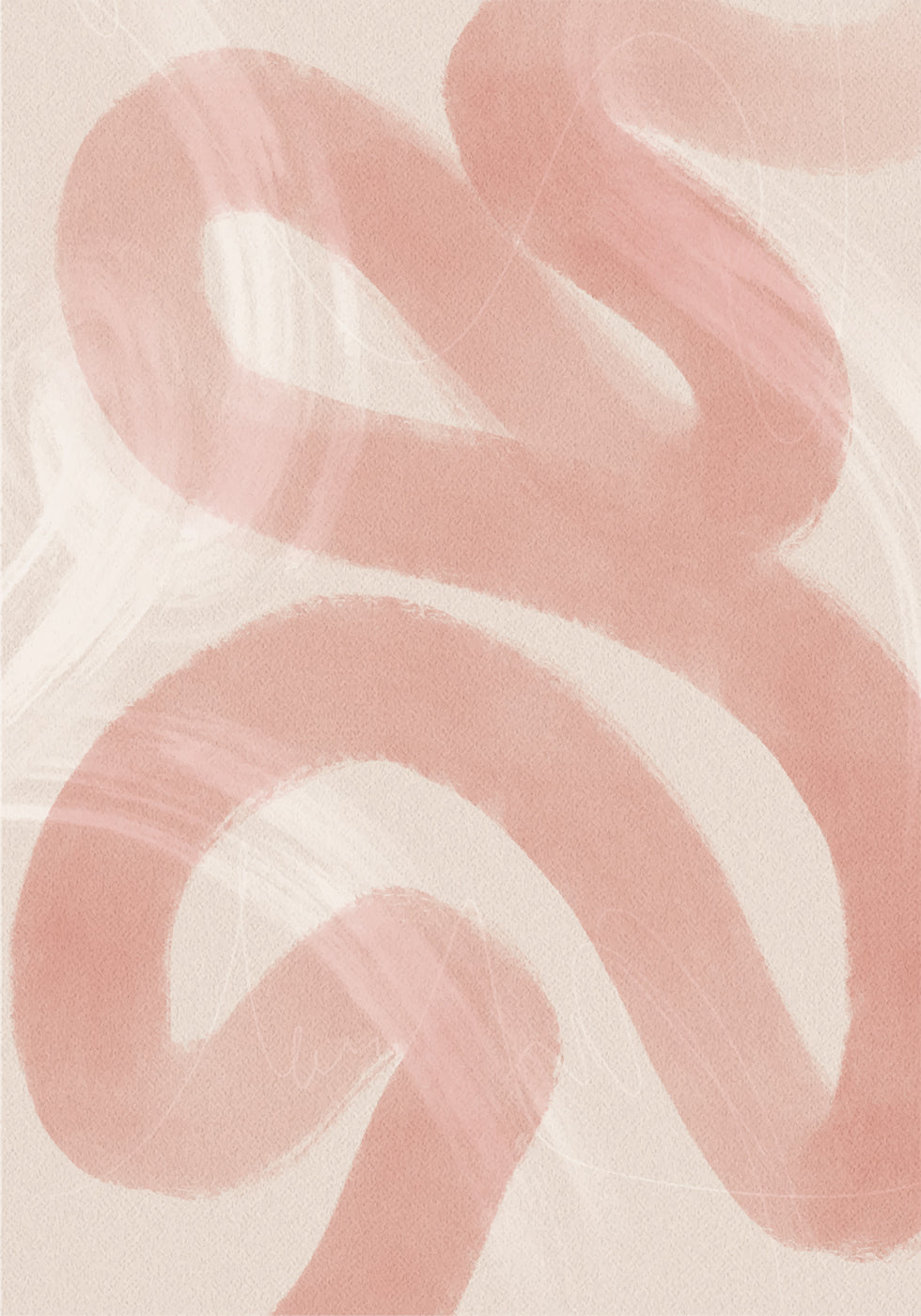 Pink Abstract Plakat - Posterbox.dk