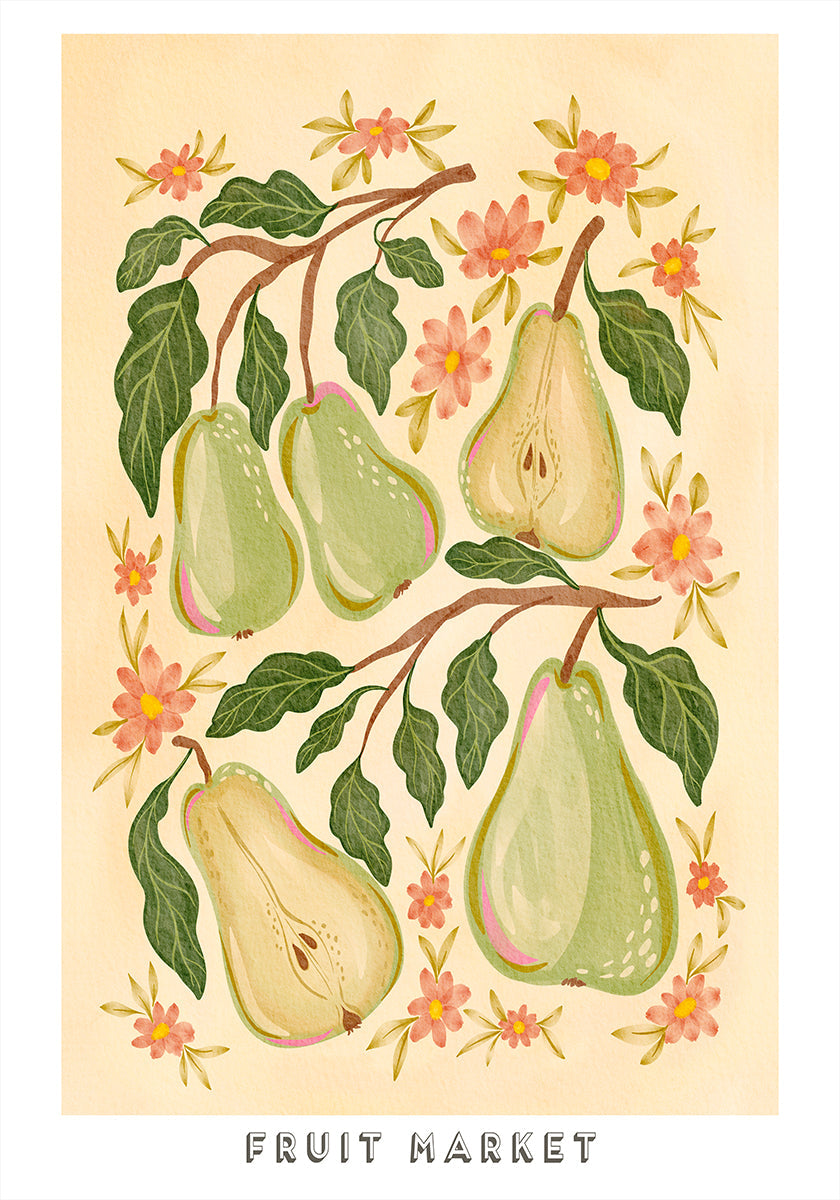 Pears and Petals (NEW) - Posterbox