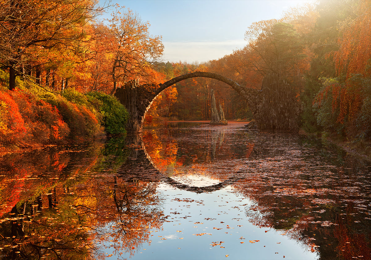 Póster Otoño lago