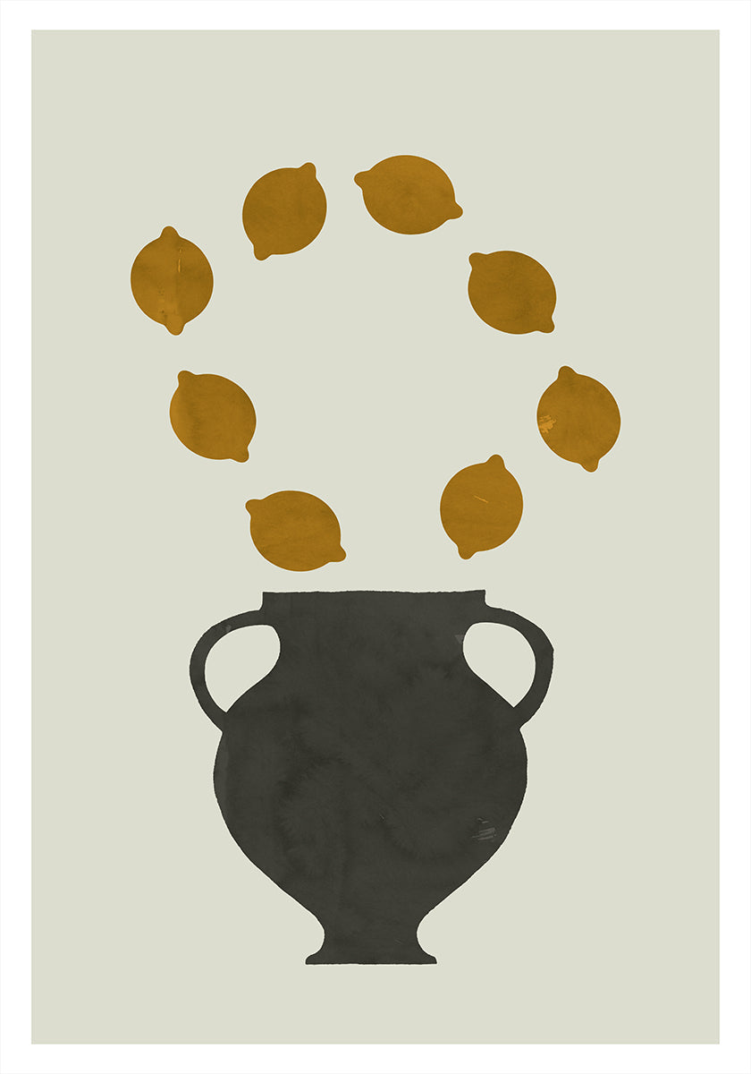 Citrus &amp; Clay Study 1 Plakat - Posterbox