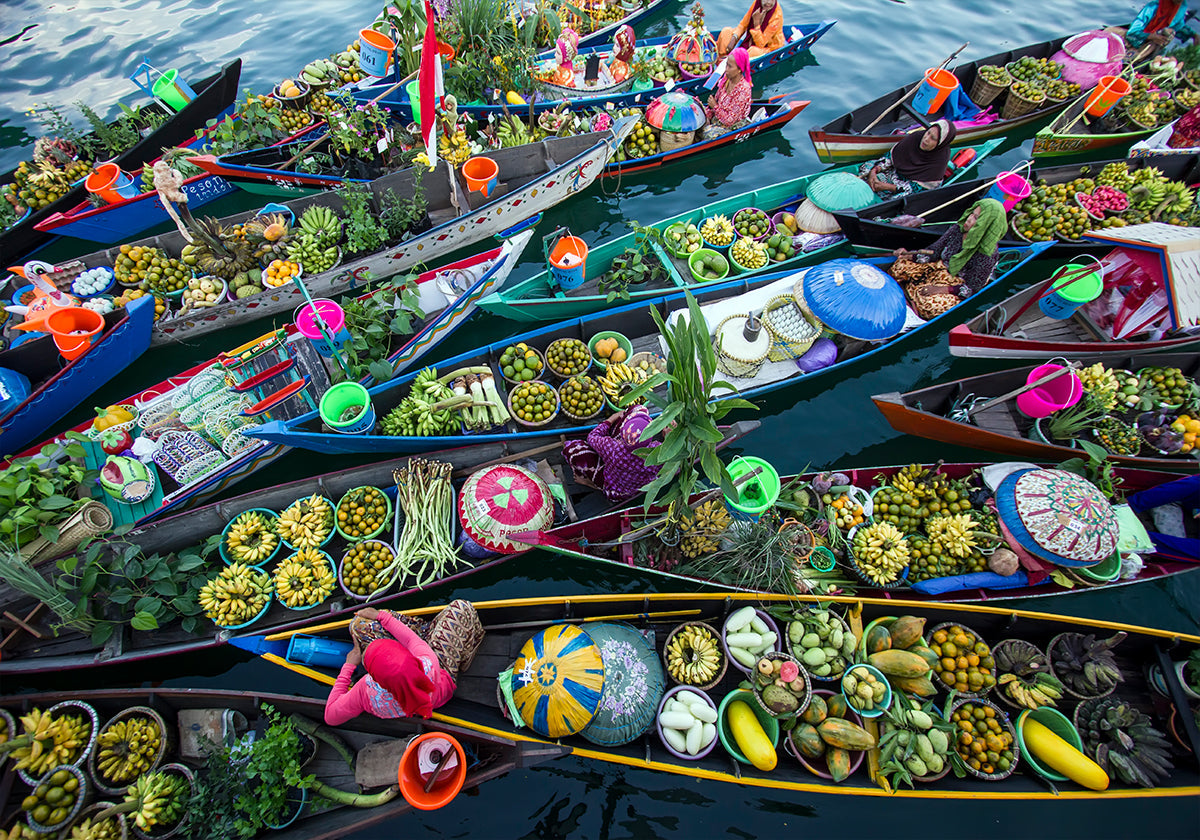 Mercado flotante de Banjarmasin