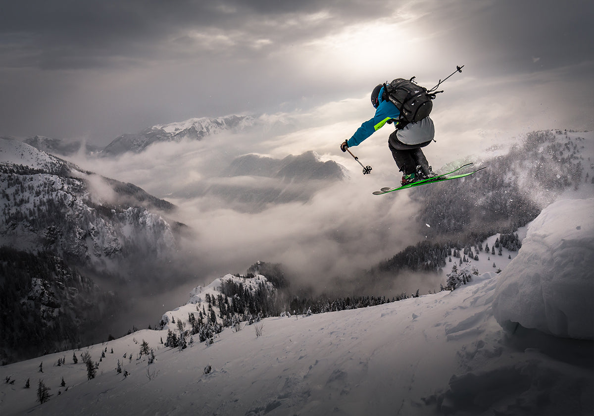 Backcountry skiing Plakat