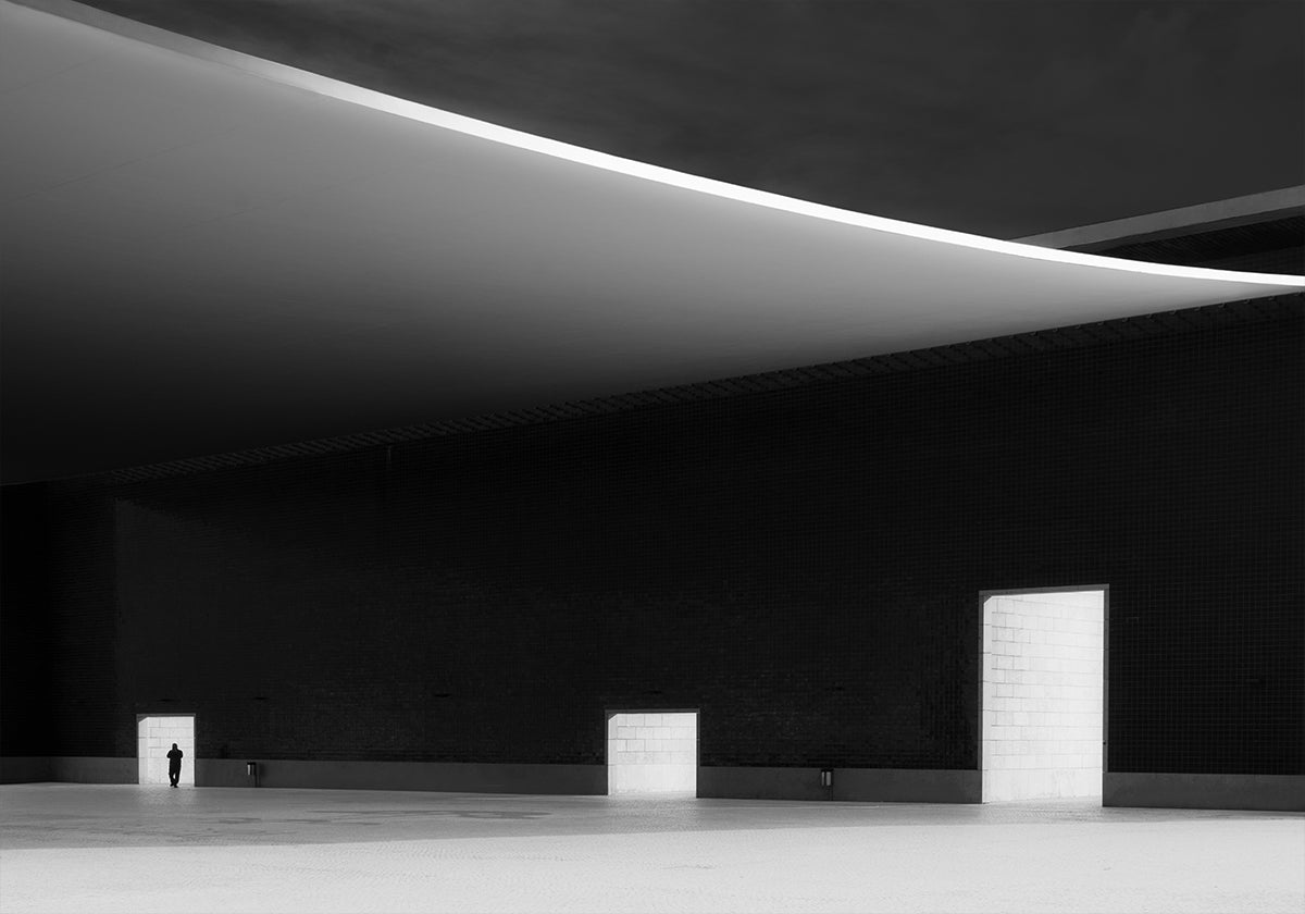 Póster Puertas blancas