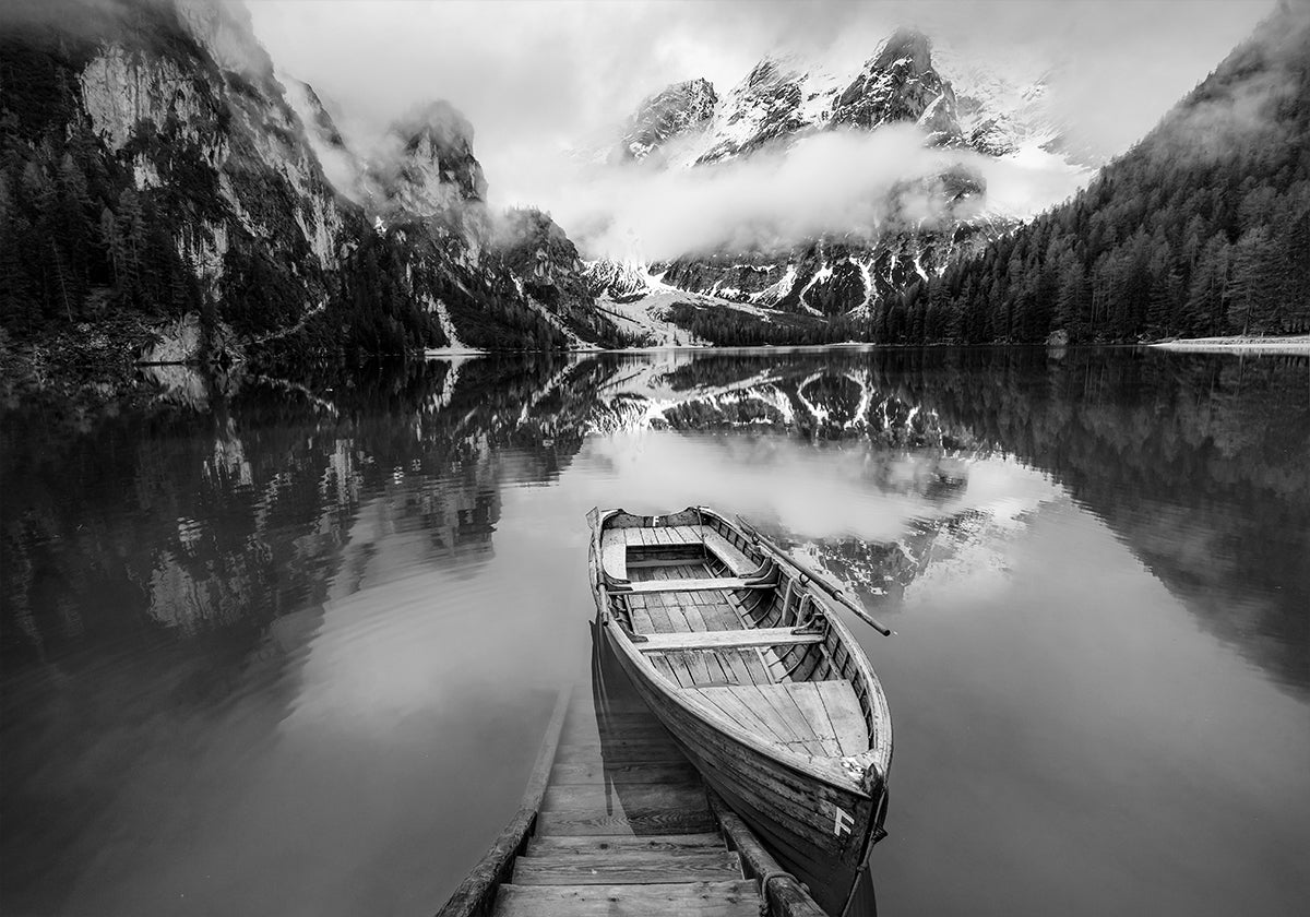 Póster Un blanco y negro