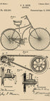 Bicycle Patent 1890 (NEW) - Posterbox