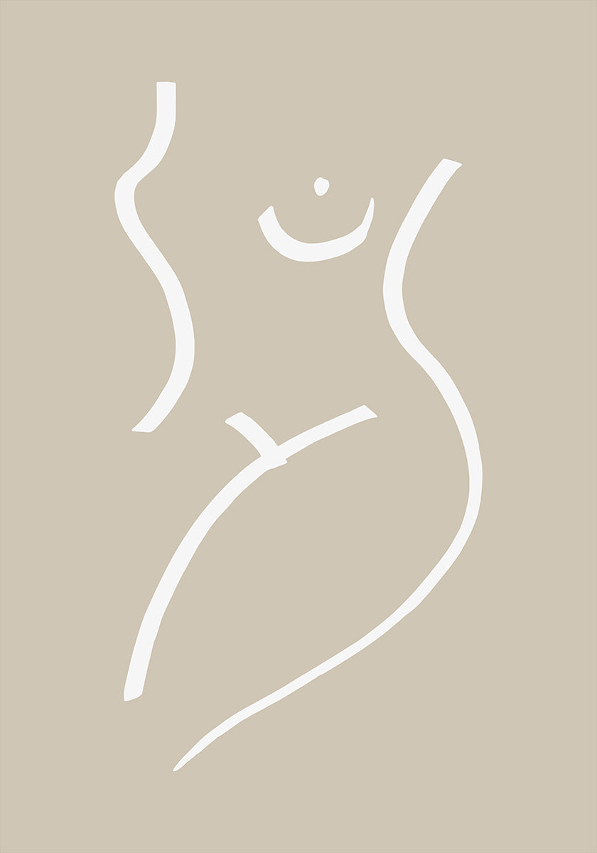 Póster Arena del bosquejo del cuerpo