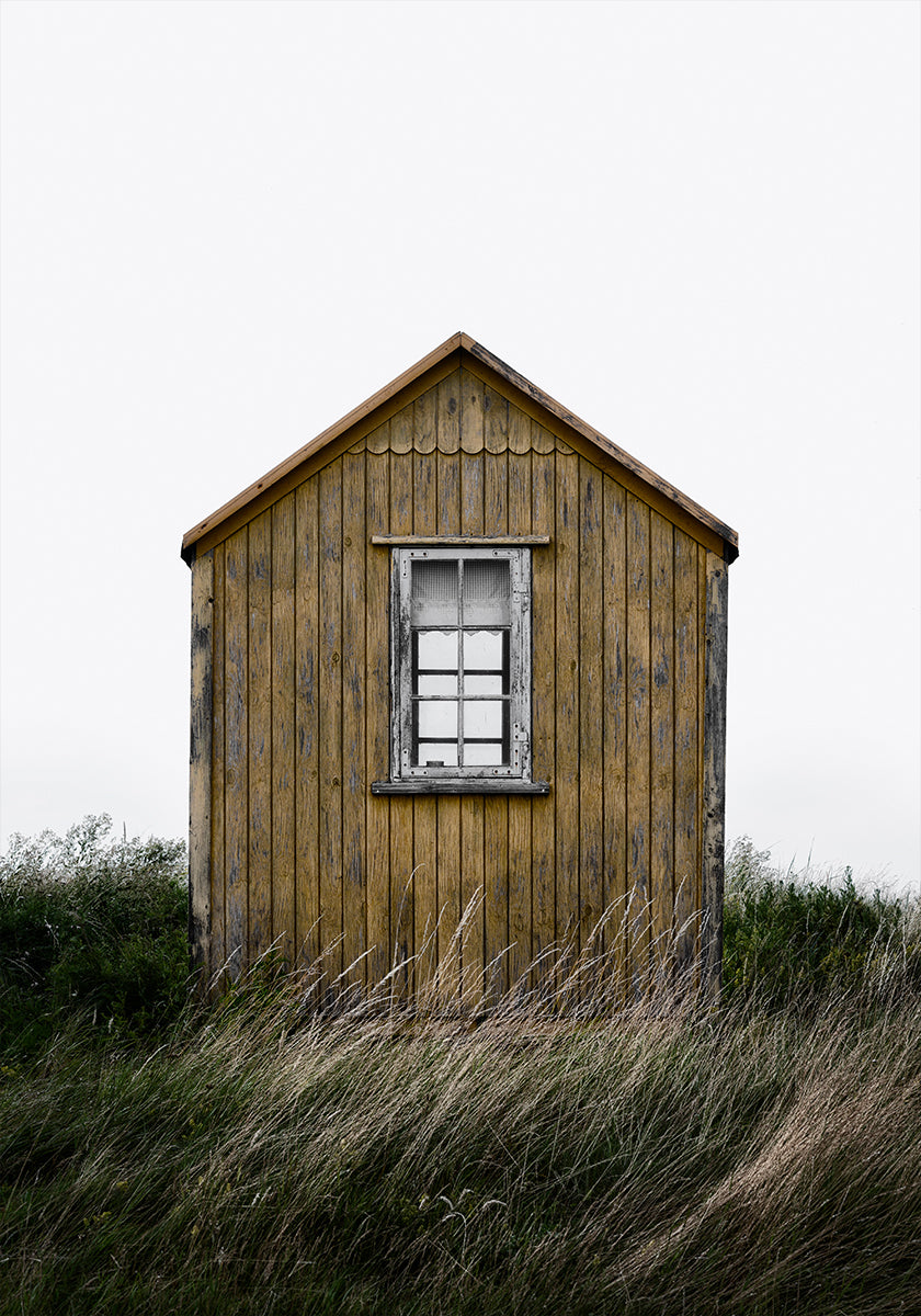 Póster Cabaña en la playa