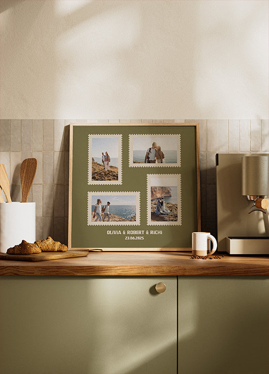 Personal Travel Postmark Poster - Posterbox