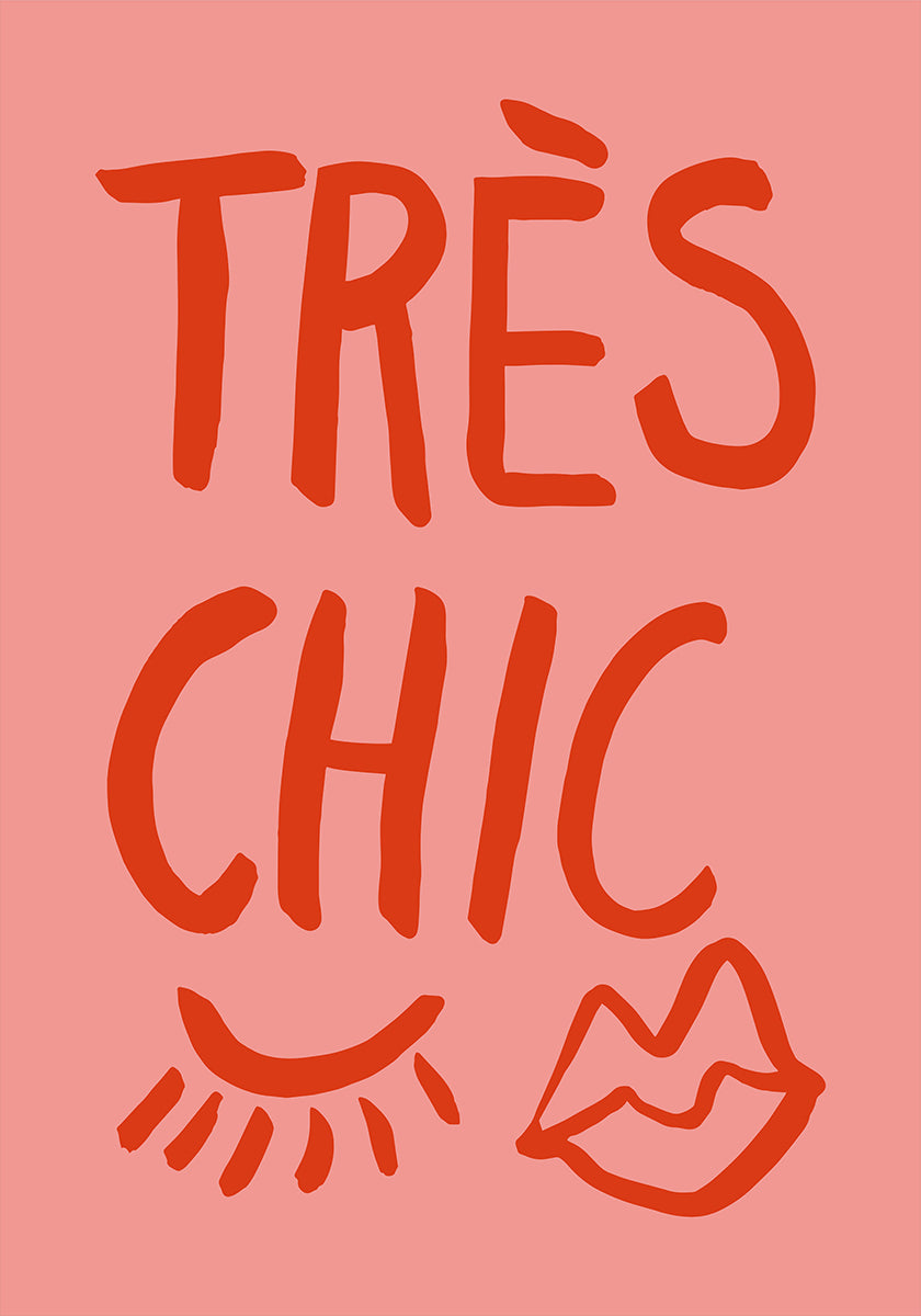 Póster Très Chic Rosa