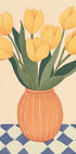 Yellow Tulips in Orange Vase (NEW) - Posterbox