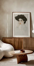 Portrait of a Woman with Expressive Eyes Plakat - Posterbox