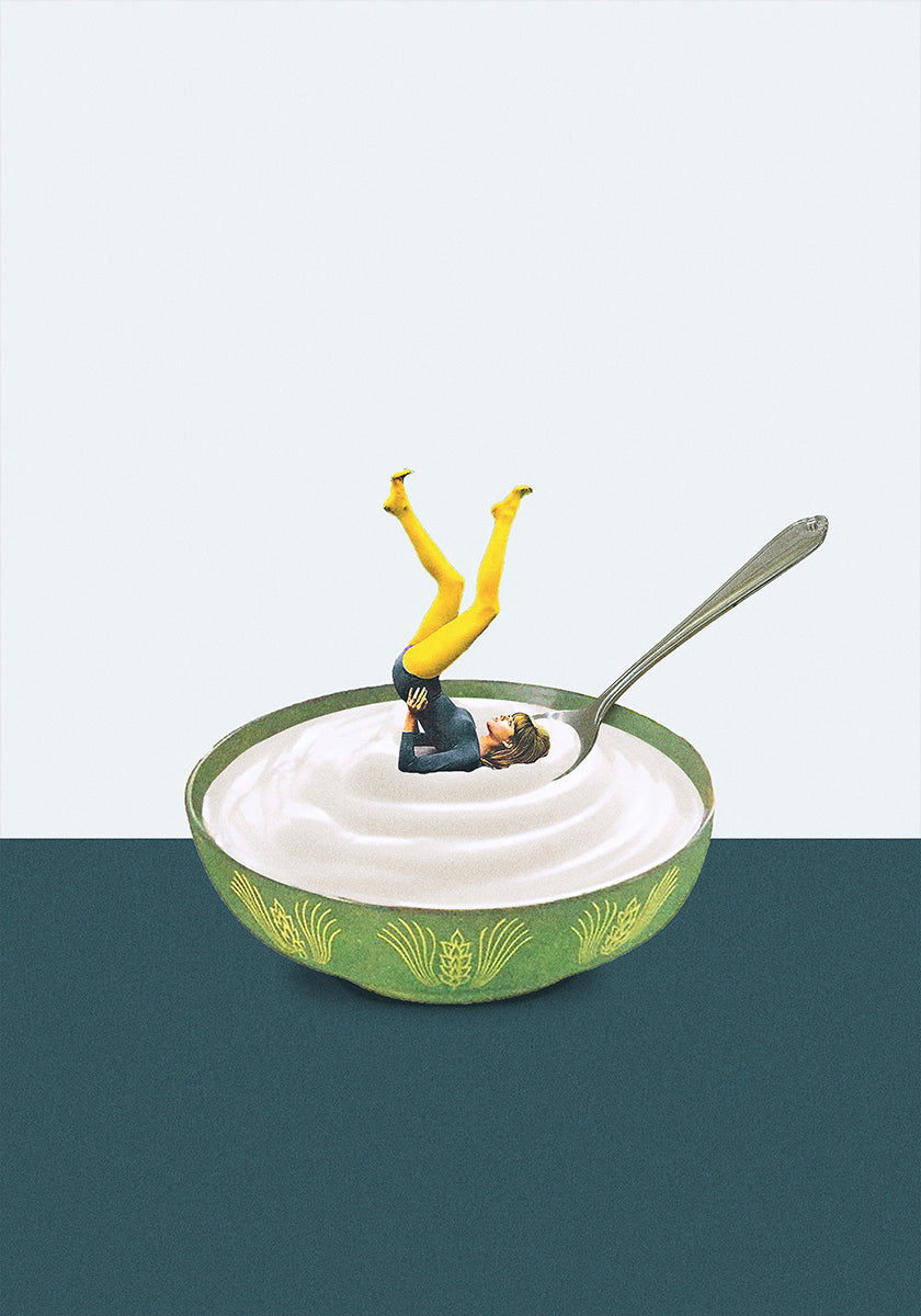 Yoga en mi yogur Póster