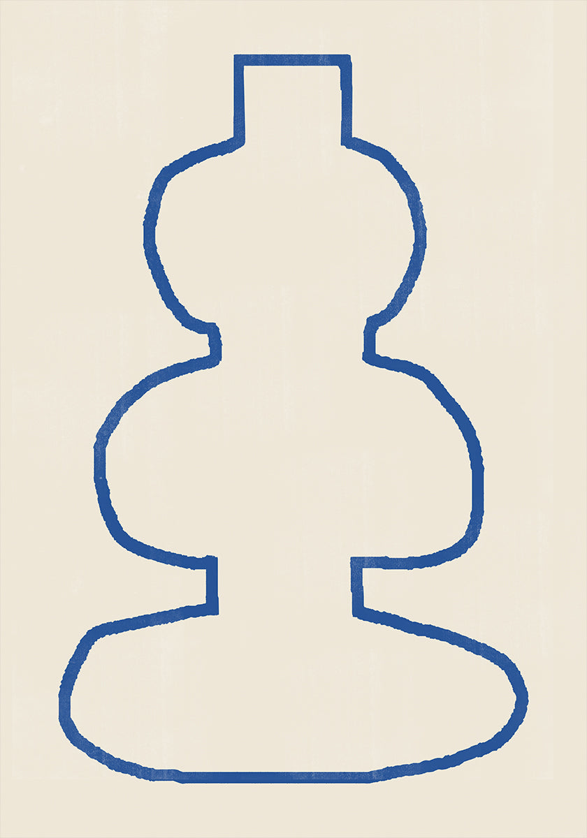 Póster Silueta abstracta