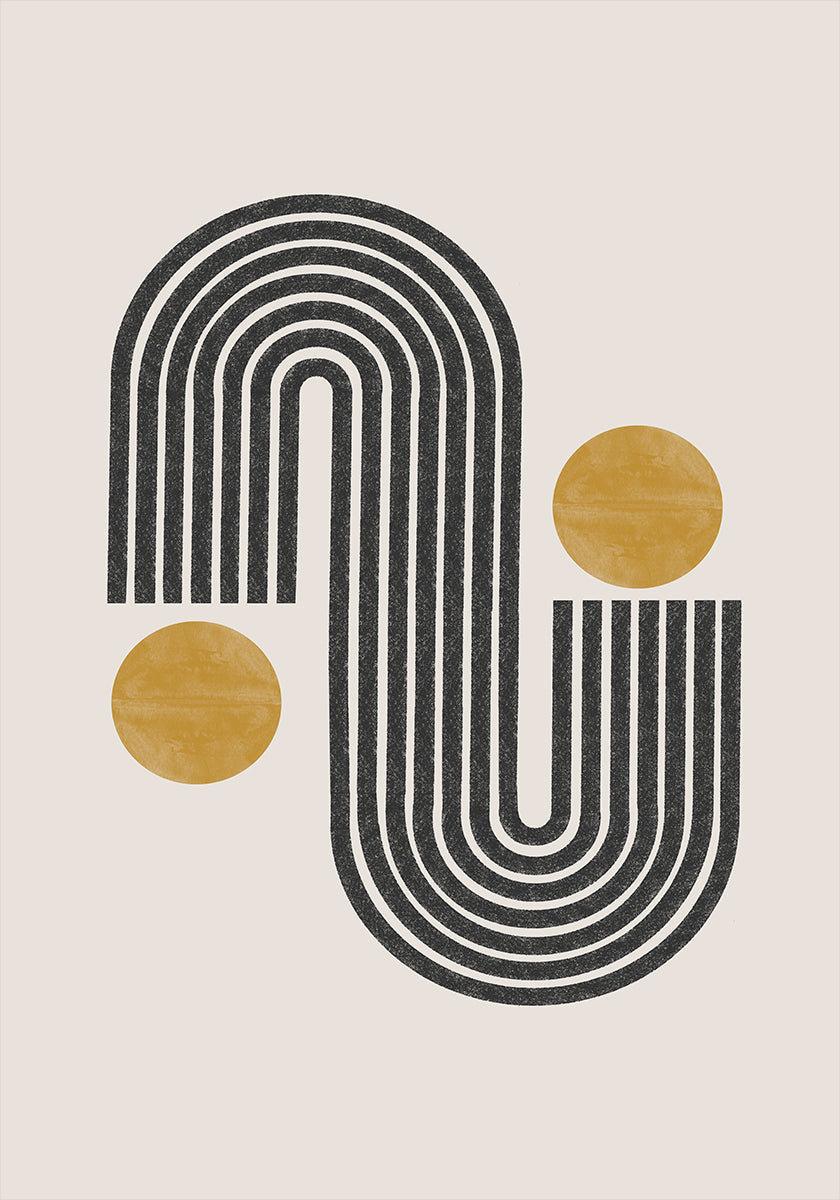 Armonía curva Póster