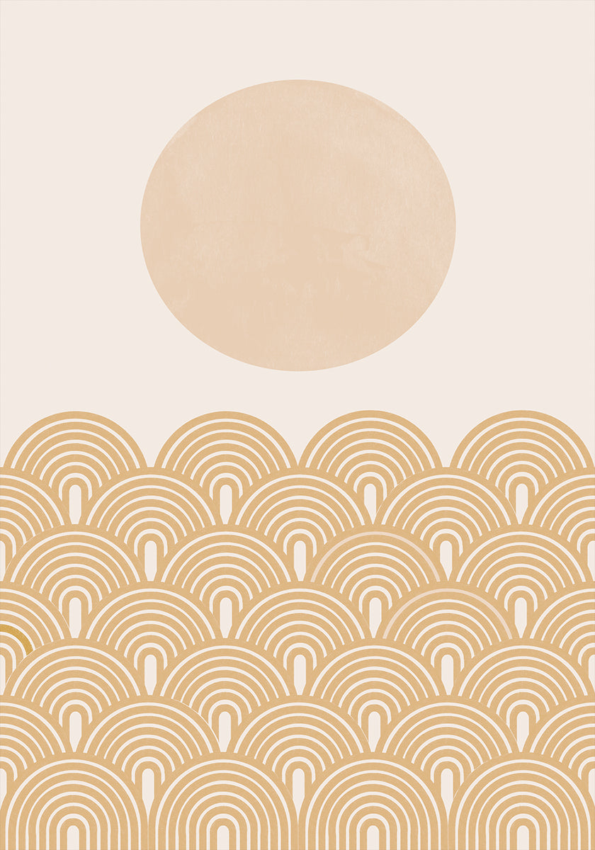 Olas doradas del sol