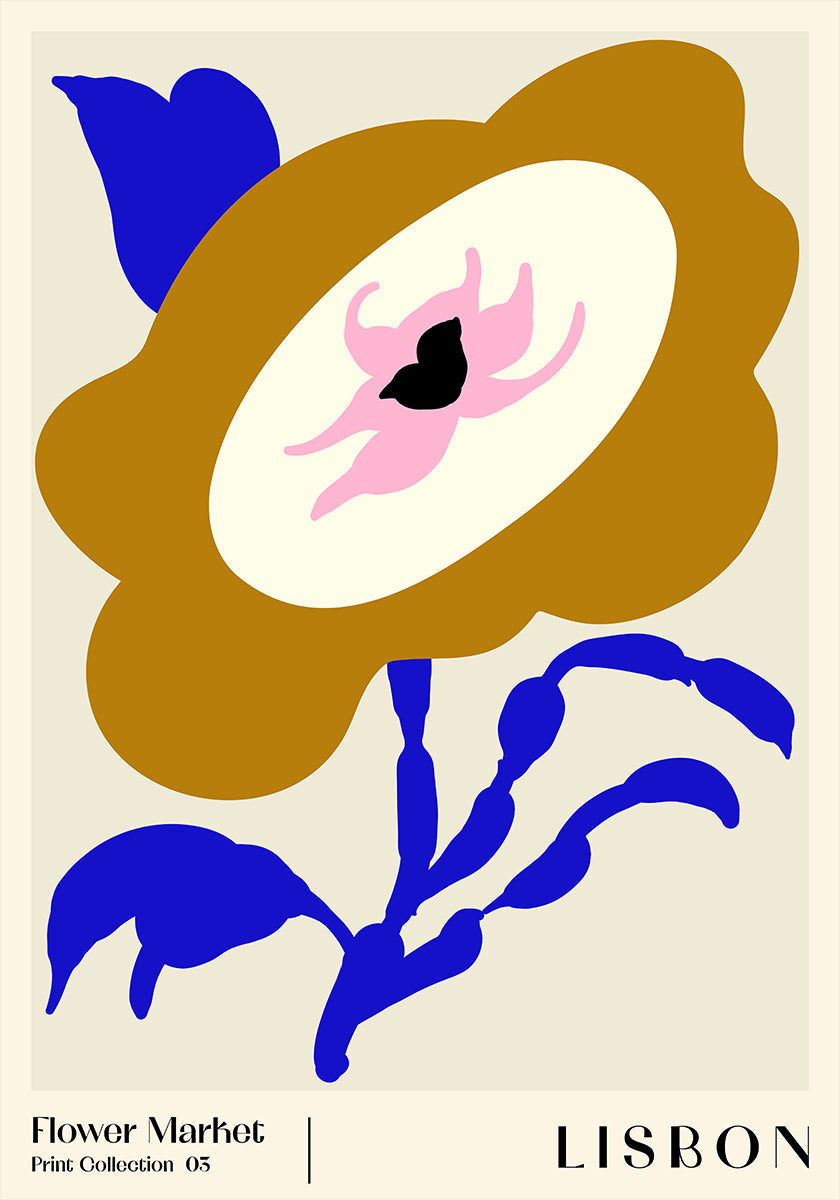 Mercado de las Flores. Póster Lisboa