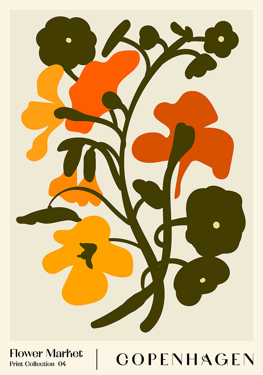 Mercado de las Flores. Póster Copenhague