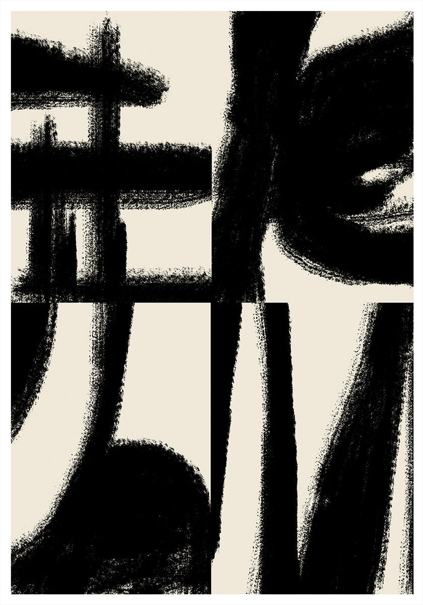 Danza de trazos audaces Póster