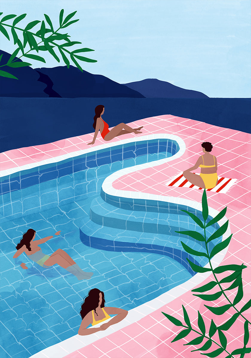 damas de la piscina