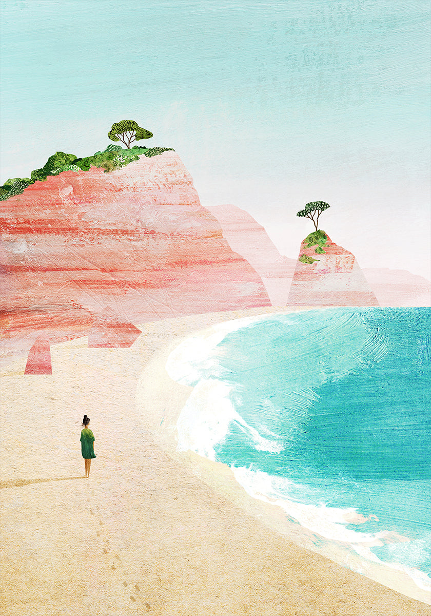 Chica de playa iv Póster