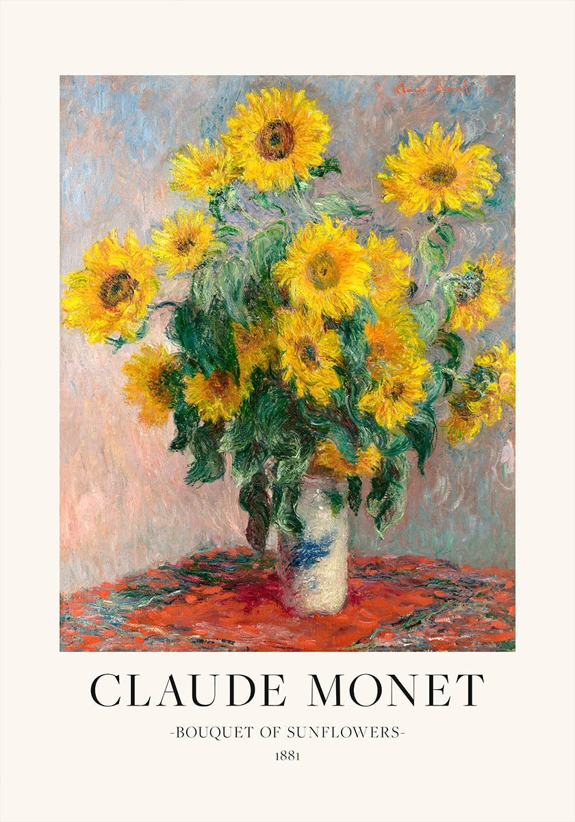 Póster Ramo de girasoles