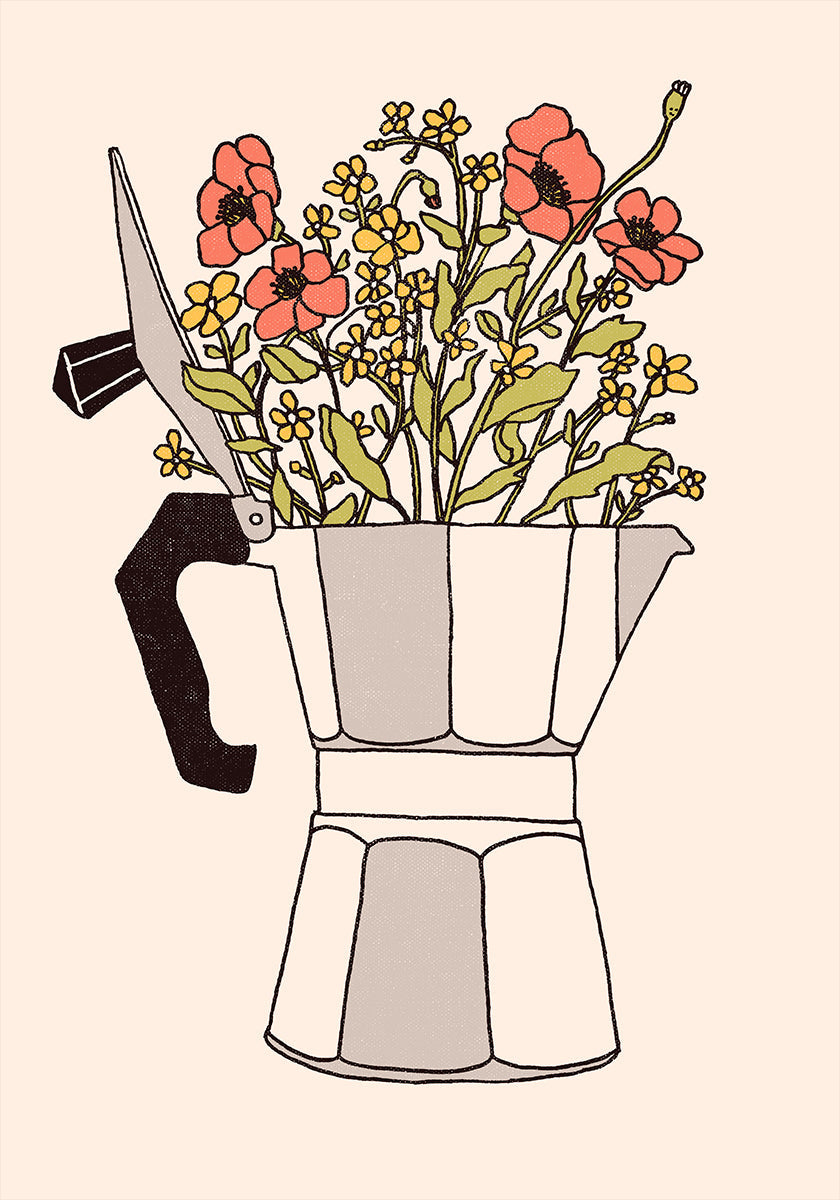 Flores Moka Póster
