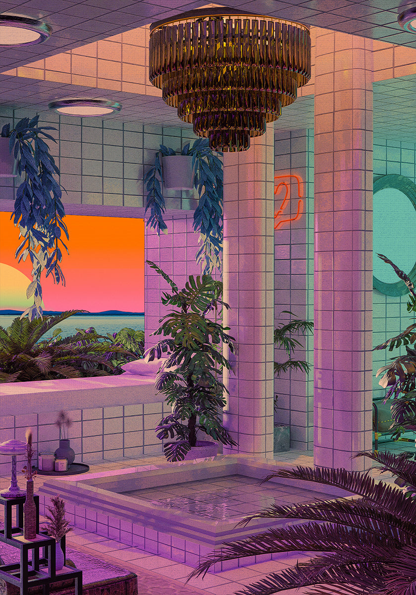 Piscina de ondas de vapor