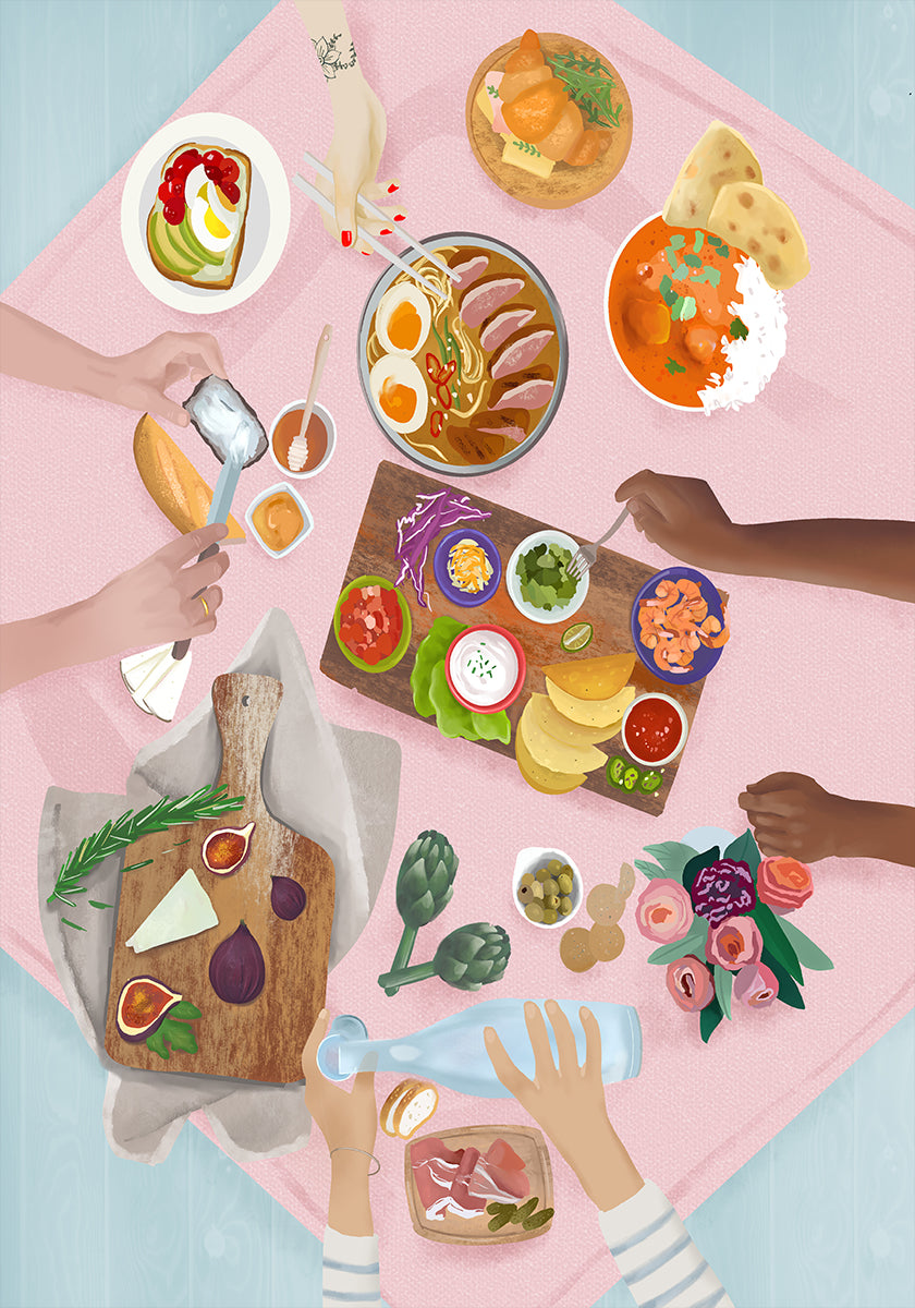 Póster Almuerzo