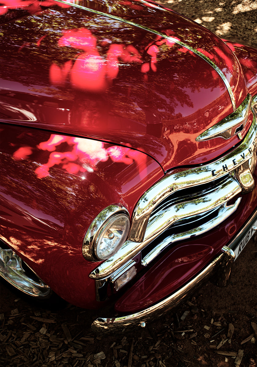 Brillo clásico carmesí Póster