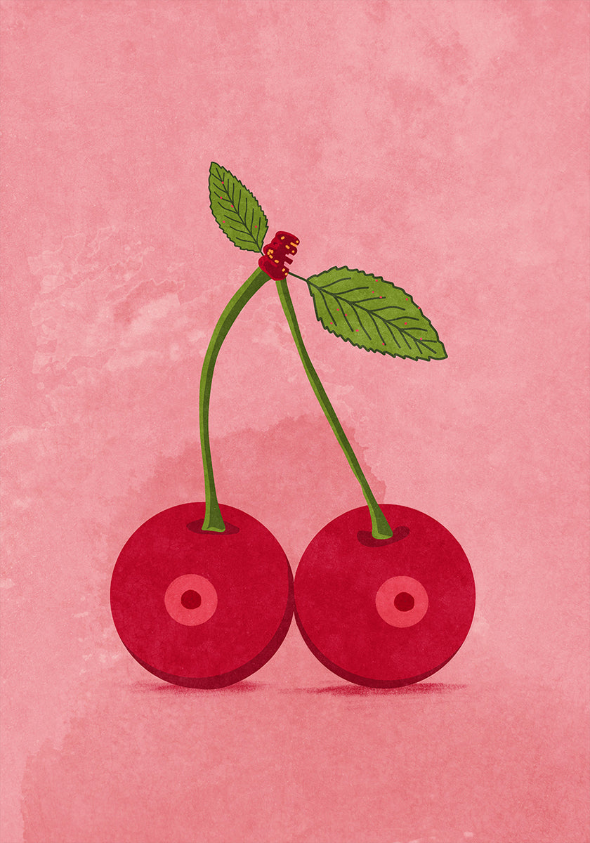 Tetas de cereza Póster