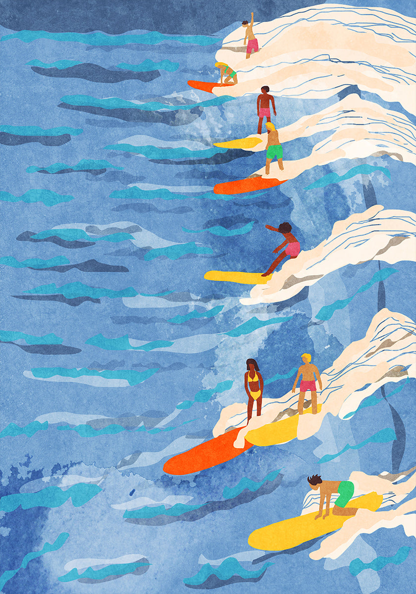 Póster Surf frío