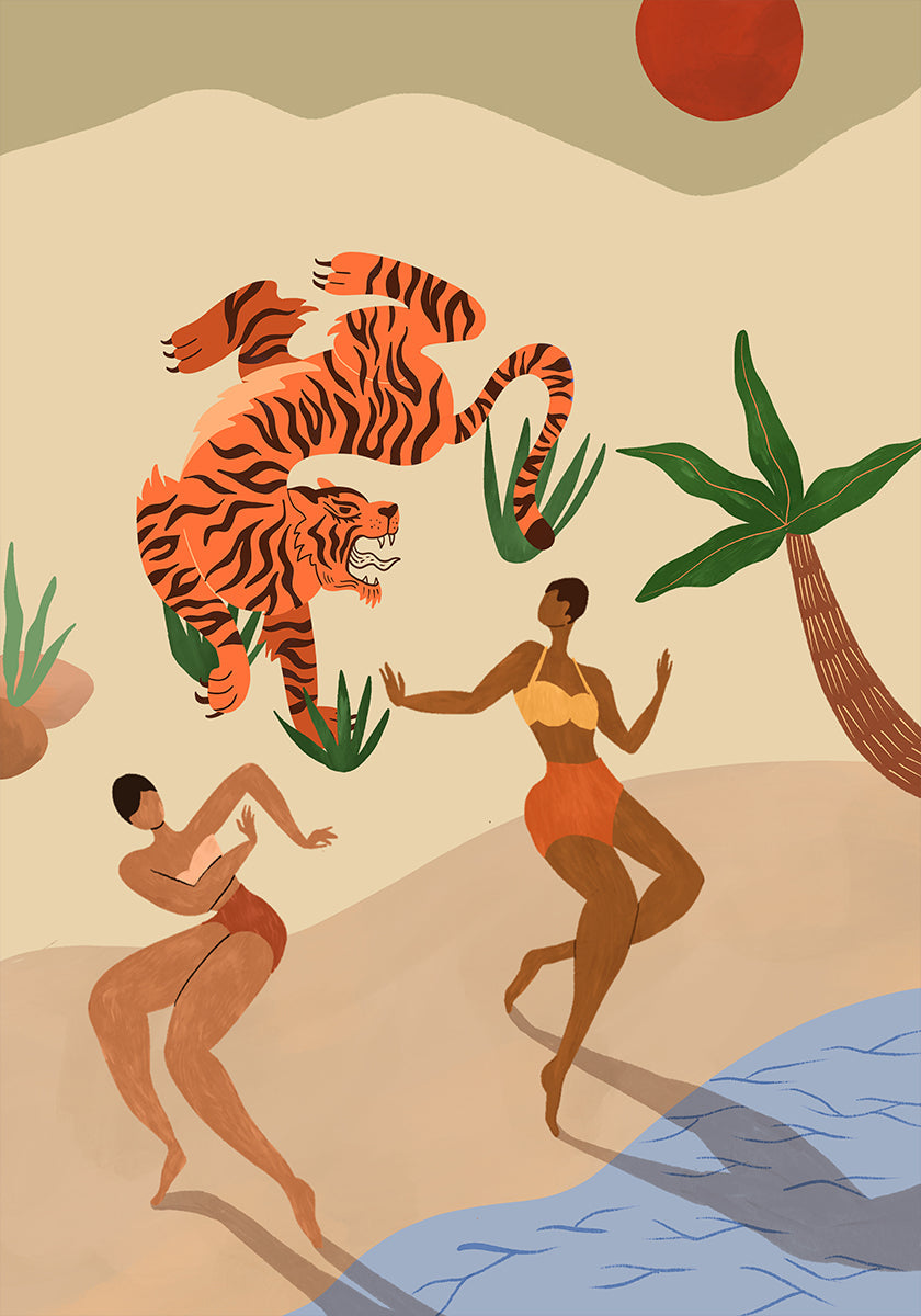 tigre bailando