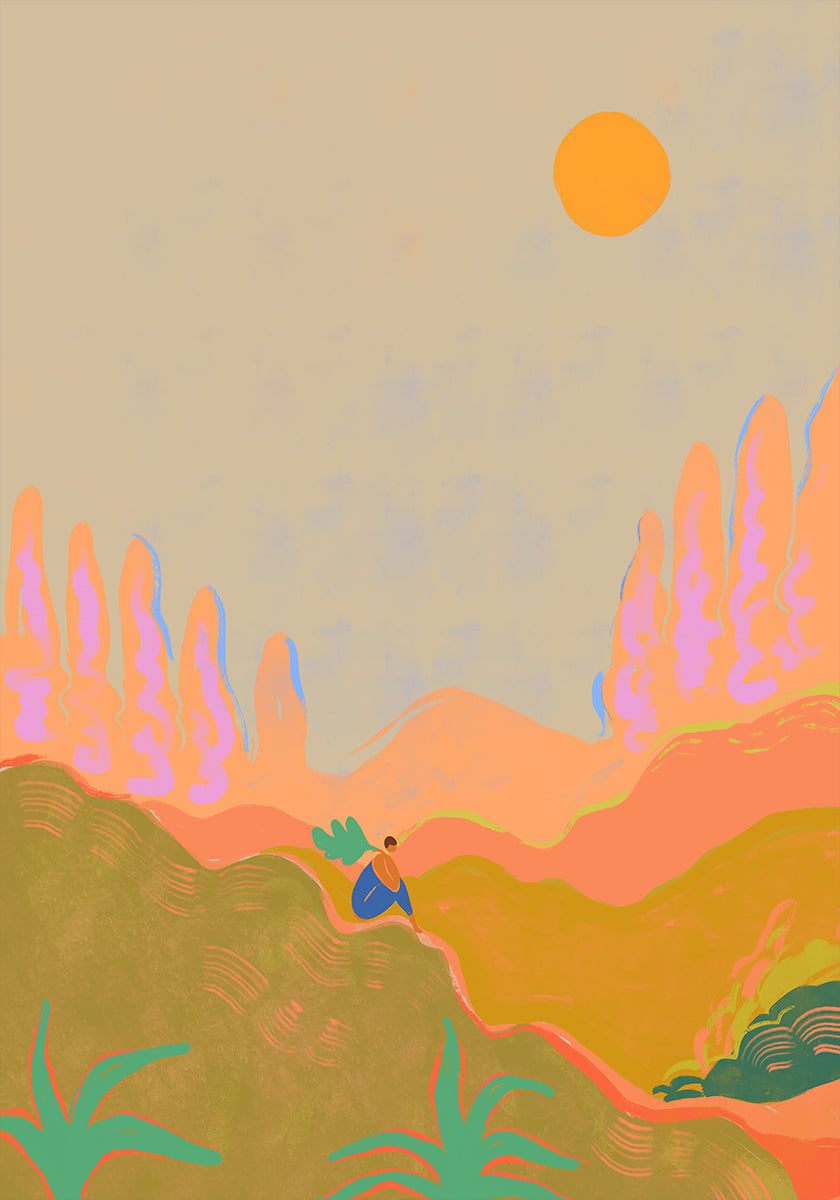 Póster Amplios espacios abiertos