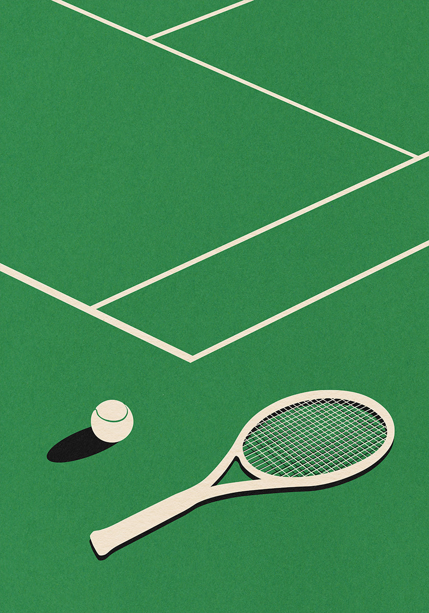 Club de tenis sobre césped Rosi Feist Póster
