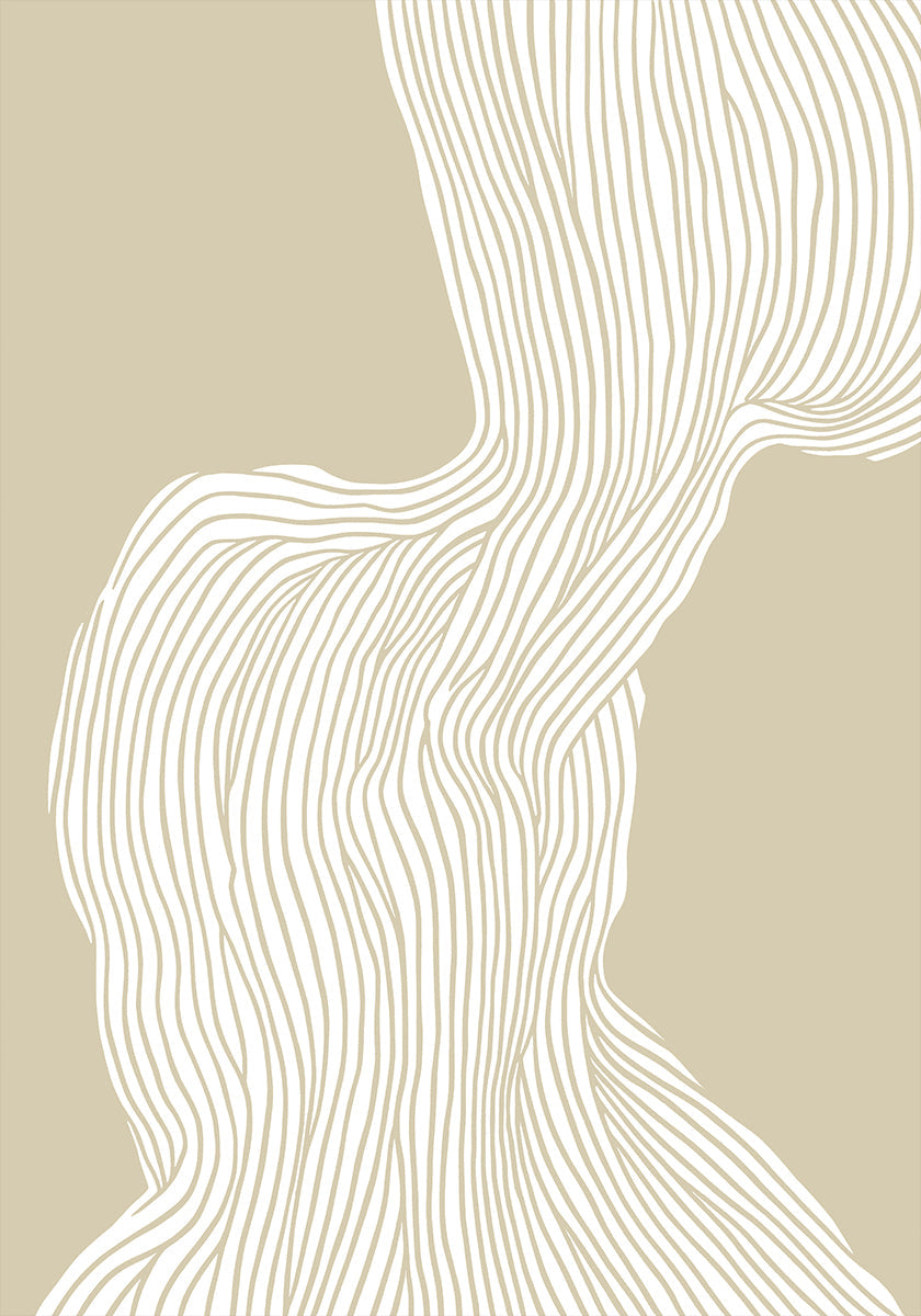 Paisaje lineal que fluye Póster