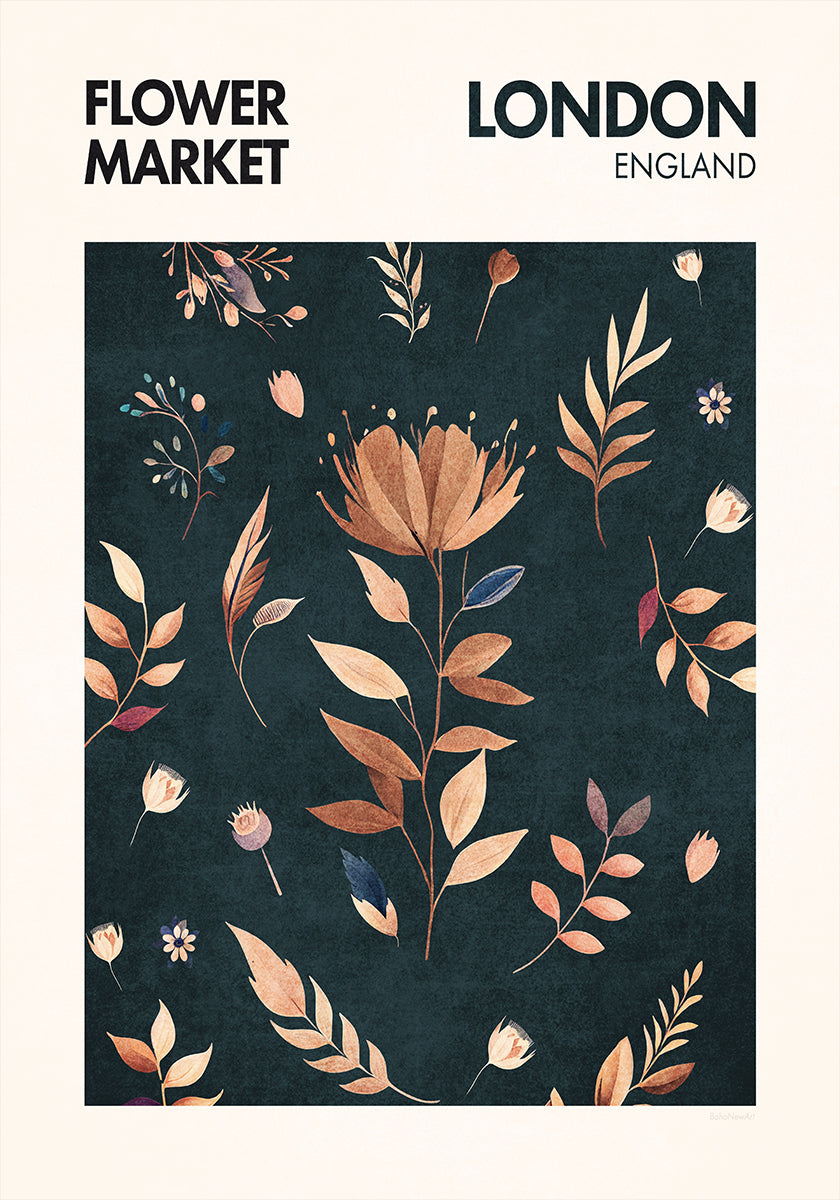 Pétalos en Londres Póster