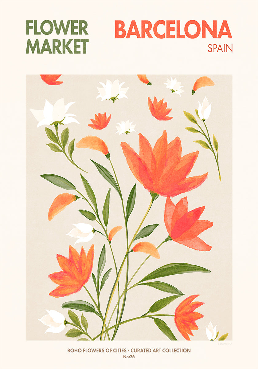 Floraciones de Barcelona Póster