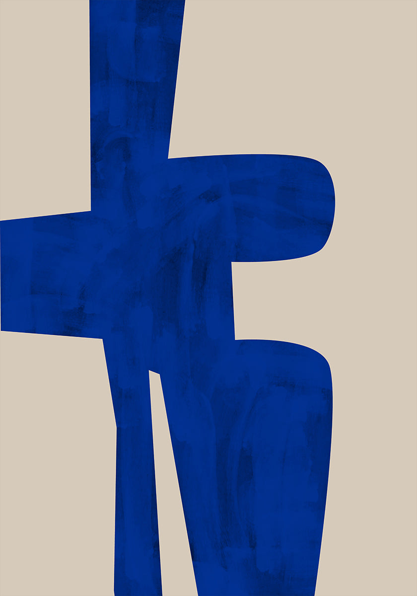 Forma de armonía azul Póster