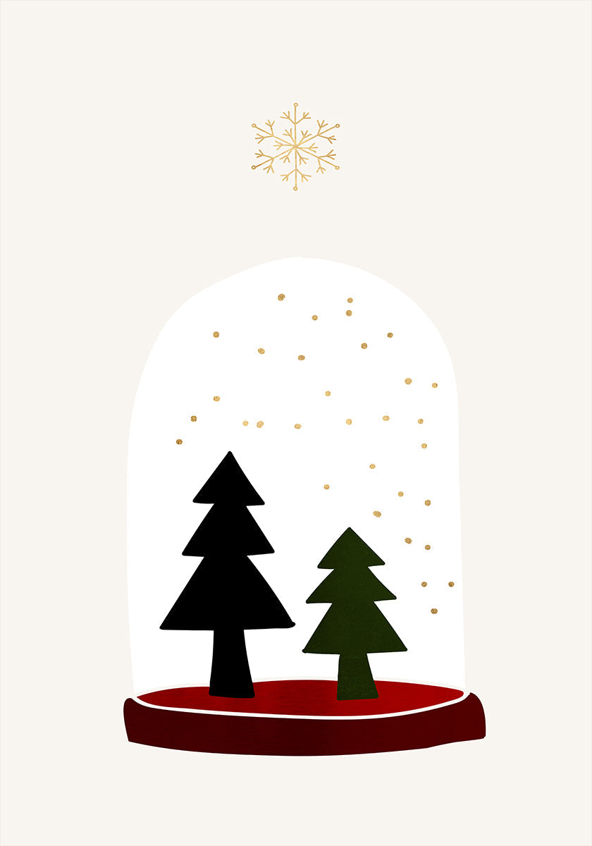 Copos de nieve bailando Póster