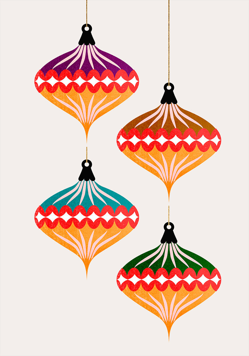 Bolas de Navidad (vers.3) Póster