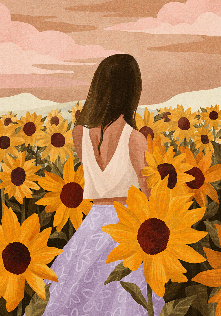 Tardes de girasol Póster