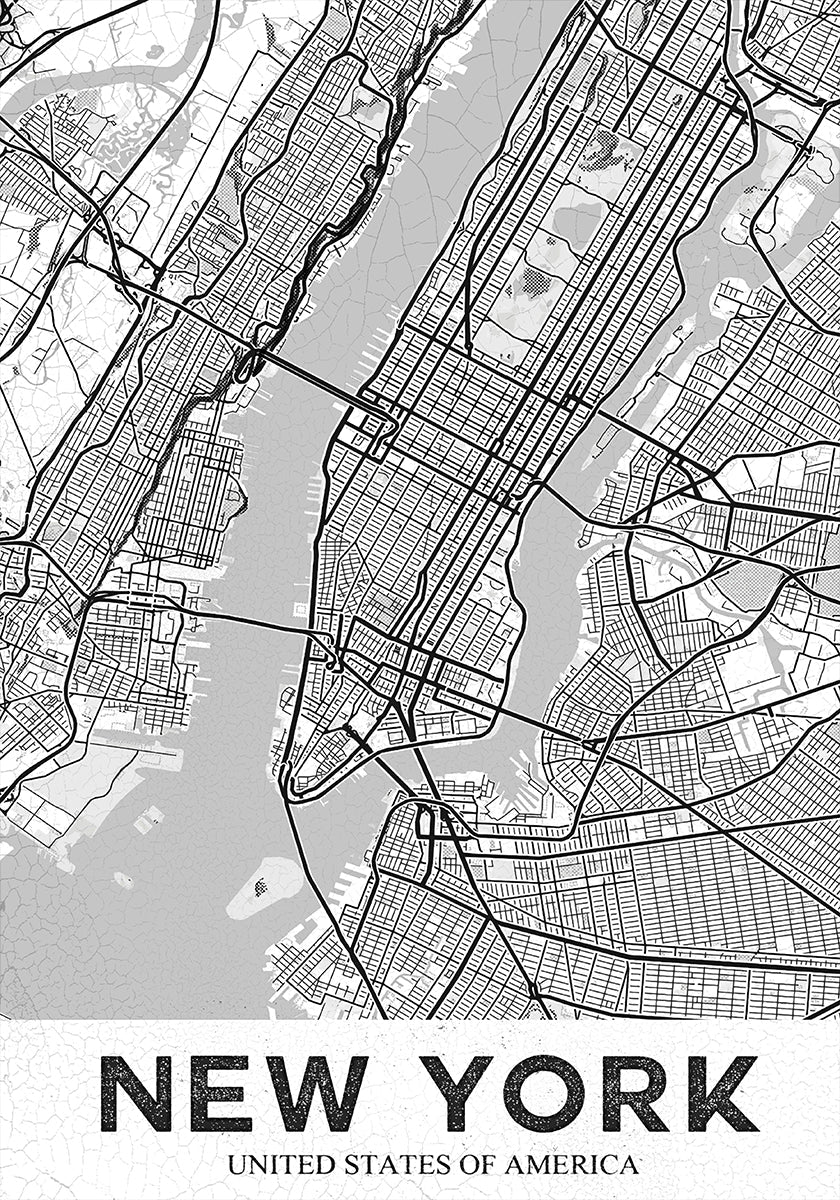 Póster Blanco de Nueva York