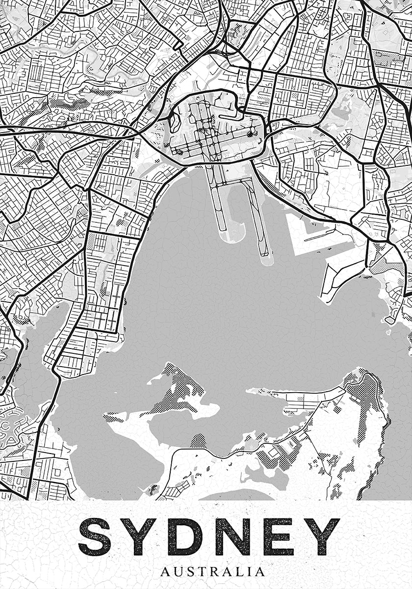 Póster Sidney blanco